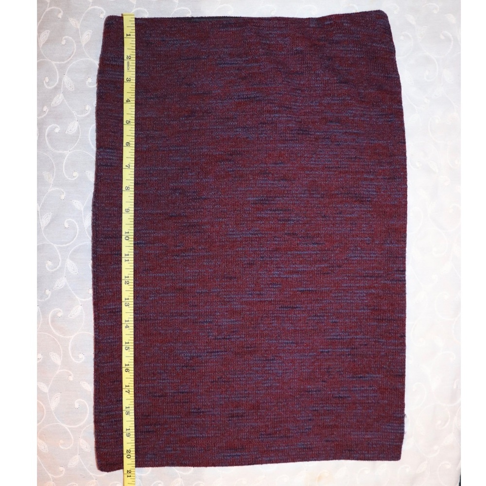 Loft burgundy pencil skirt